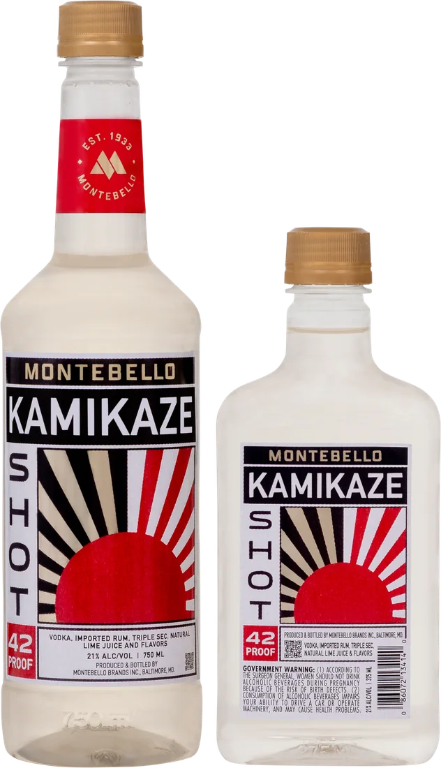 Kamikaze Montebello Cocktail, family photo, refreshed label