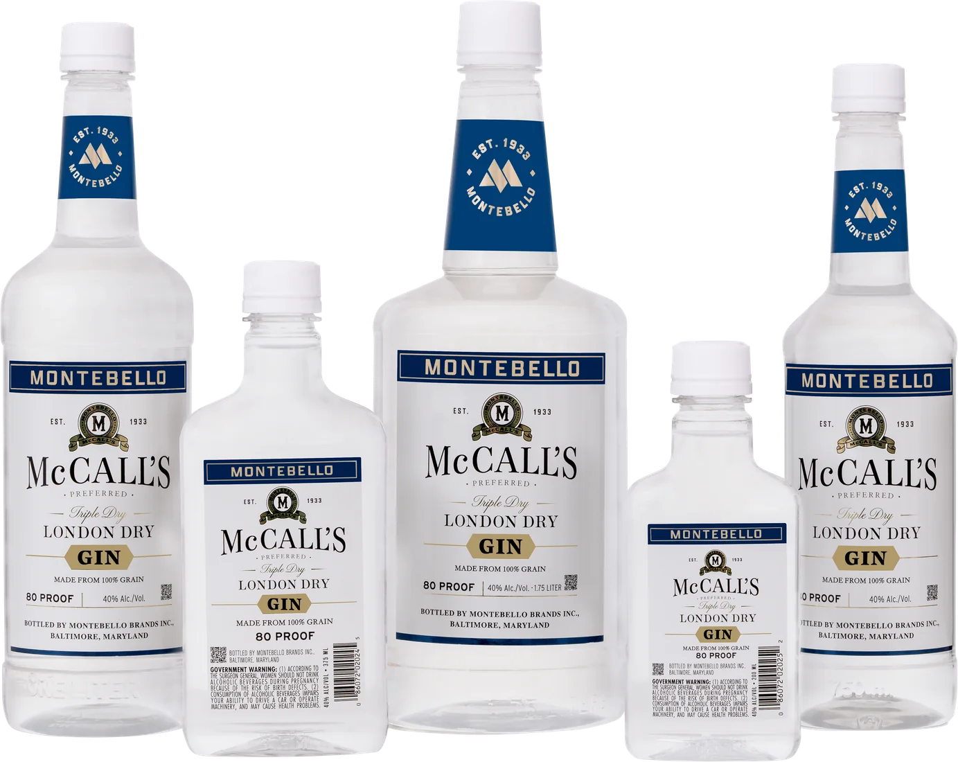 McCall’s London Dry London Dry Gin family photo