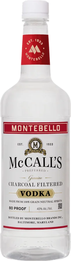 McCall’s Charcoal Filtered Vodka, 1 l, refreshed label