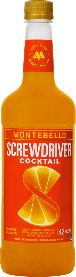 Screwdriver Montebello Cocktail, 1 l, refreshed label