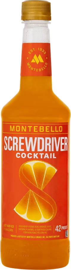 Screwdriver Montebello Cocktail, 750 ml, refreshed label