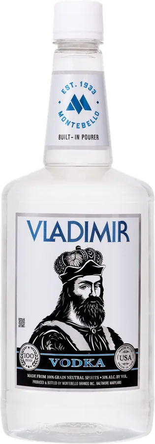 Vladimir 100 Vodka · 100 proof, 1.75 l, refreshed label