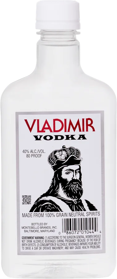 Vladimir 80 Vodka · 80 proof, 375 ml, refreshed label